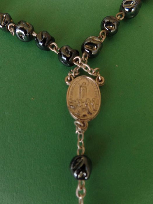 Terço com Contas Azuis com Caixa (AX-1)