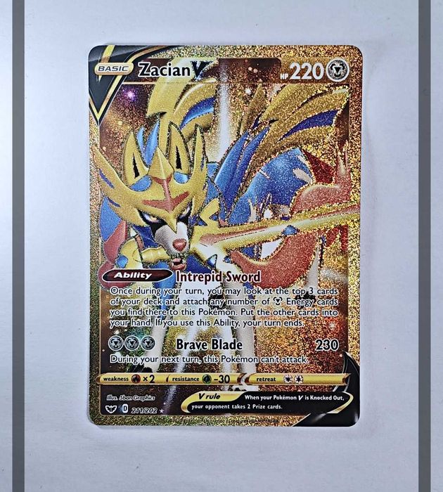 Zacian V 211/202 SSH Pokemon ENG-NM