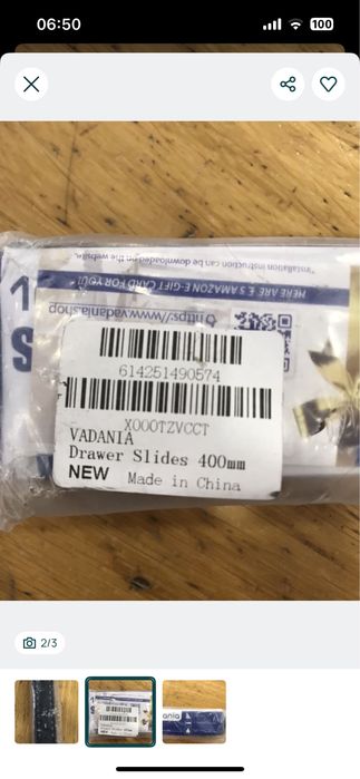 Calha / corrediças gaveta Vadania Drawer Slides - Novo