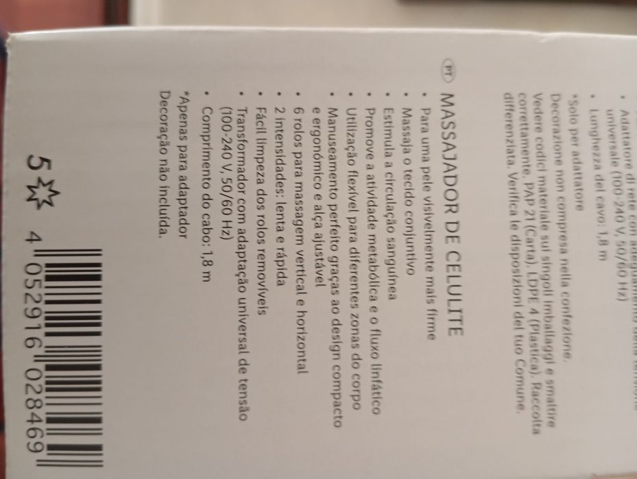 Massajador anticelulitico