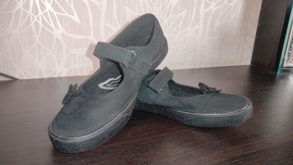 Кеды Next черные / туфлі на дівчинку / кеди орігінал