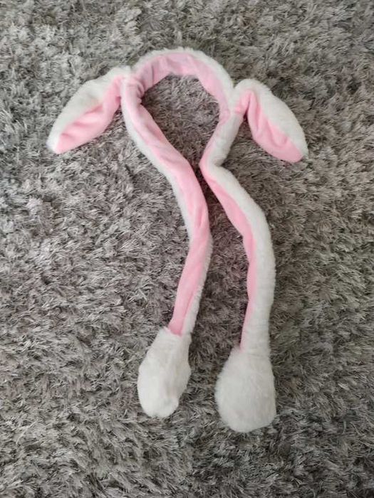 Opaska harajuku kawaii uszka królik białe różowe
