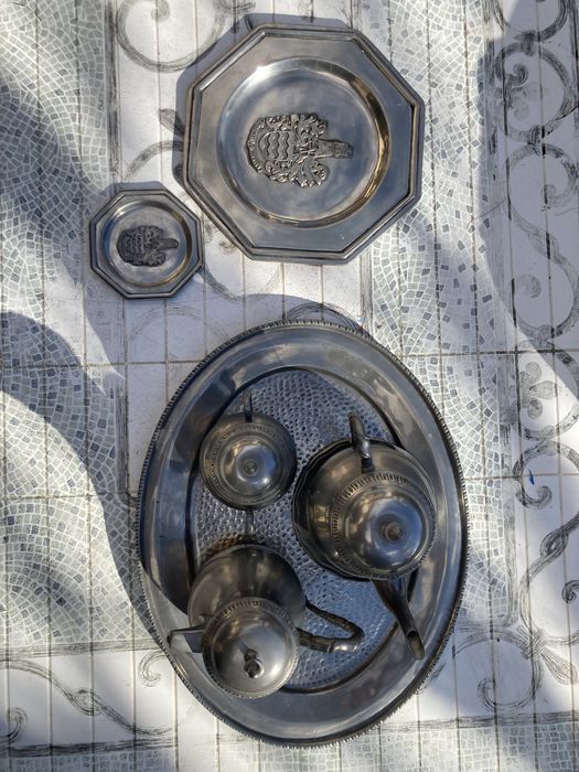 Conjunto peças em estanho puro 95%