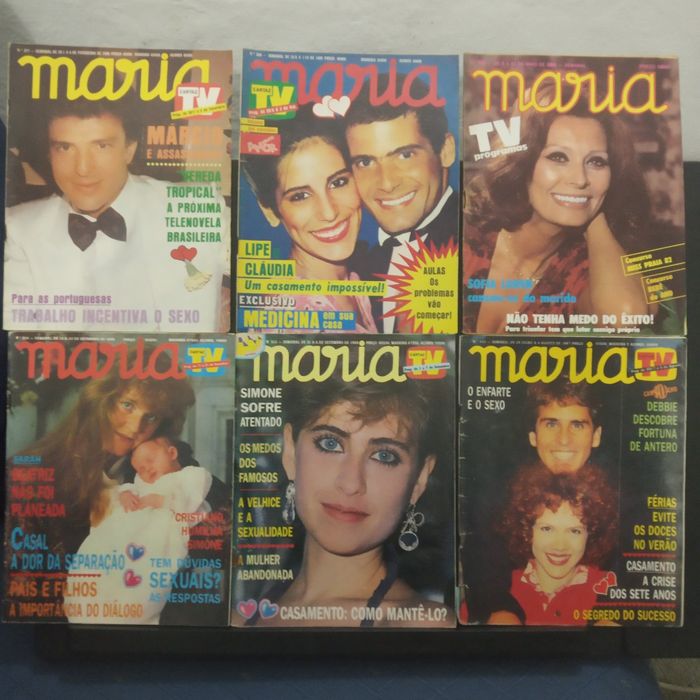 42 revistas MARIA, anos 80 (l)