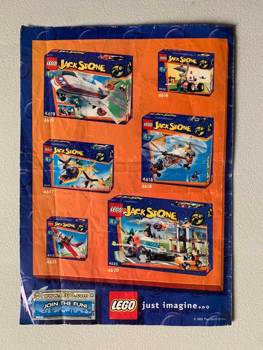 LEGO 4617: Avião Jack Stone com Manual