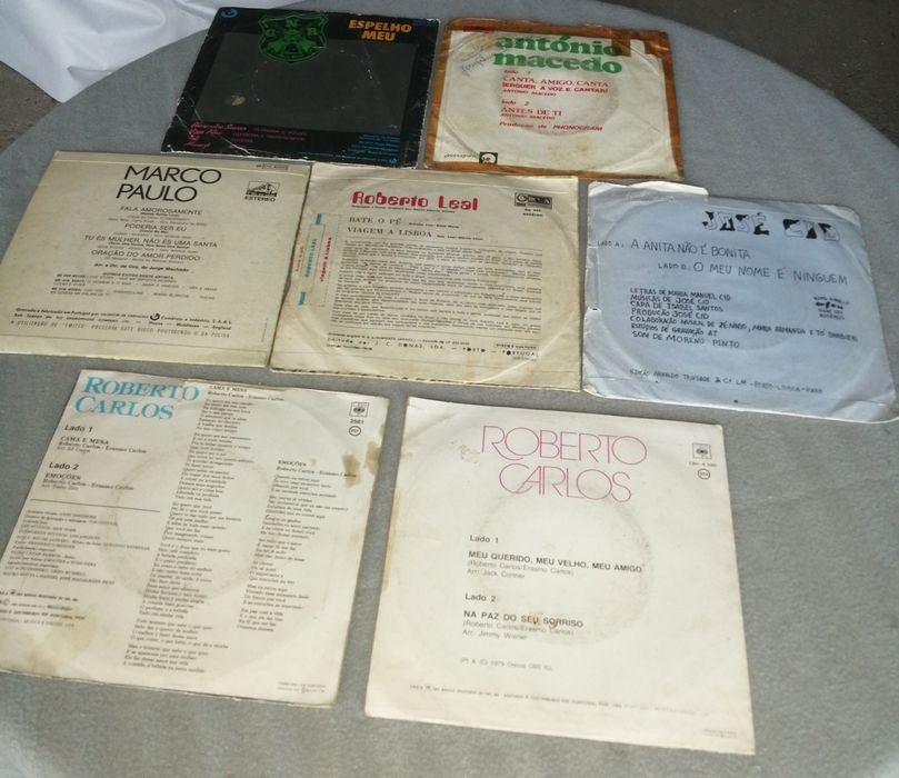 Sete discos de vinil anos 80 e 90 música portuguesa e brasileira