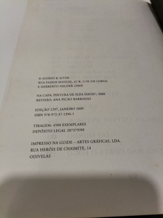 Ofício Cantante - Herberto Helder