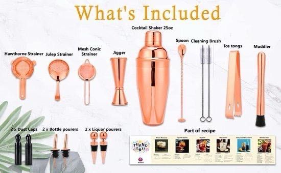 Zestaw koktajlowy shaker do koktajli mikser MIXKIT