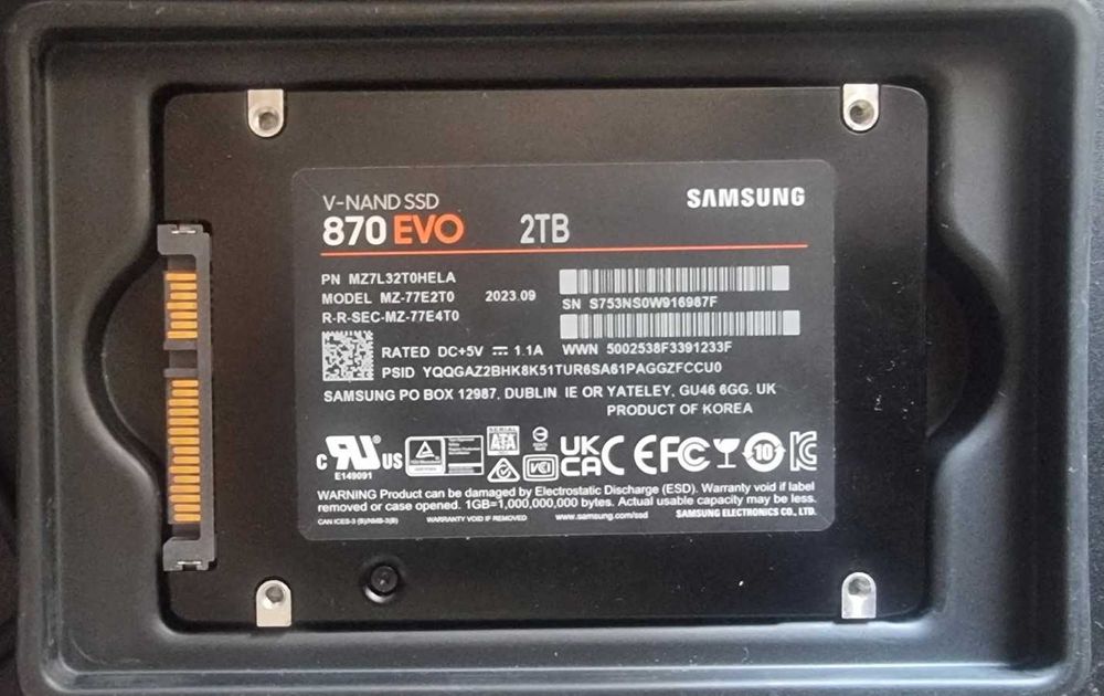 SSD Samsung 870 EVO 2TB (SATA)