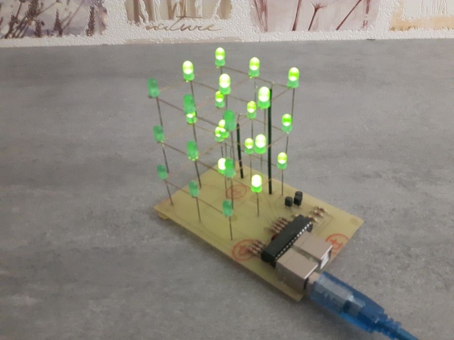 Kostka LED sześcian ledcube led cube 3x3x3 dekoracja ozdoba świetlna