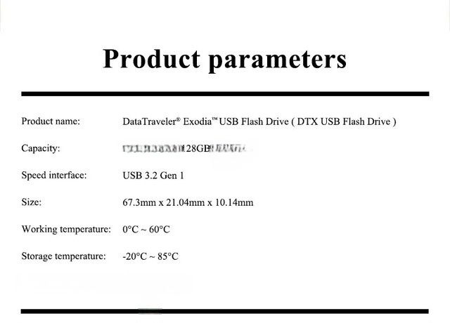 Pendrive kingston 128Gb DataTraveler Exodia USB 3.2 Flash Drive