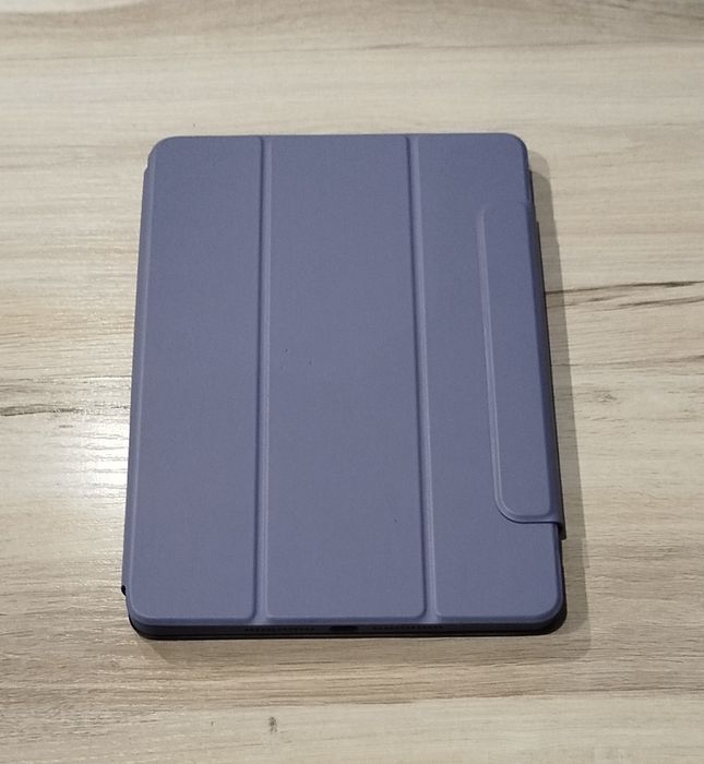 Szaro-niebieskie etui magnetyczne do tabletu 10,2” (iPad 7 / 8 / 9 gen