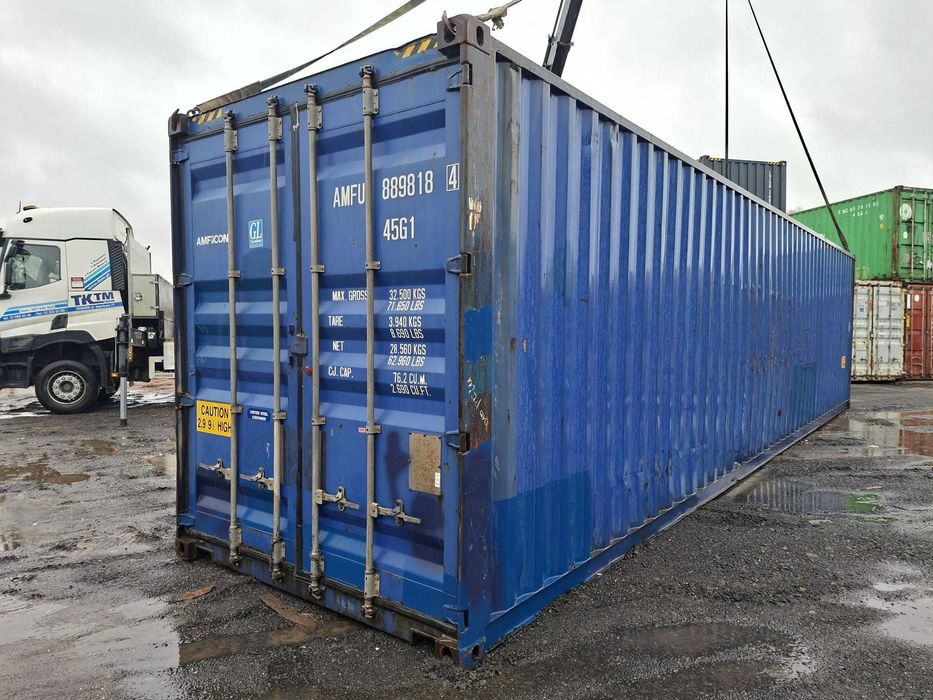 Kontener morski 40 HC używany, magazyn, garaż, schowek, przechowalnia
