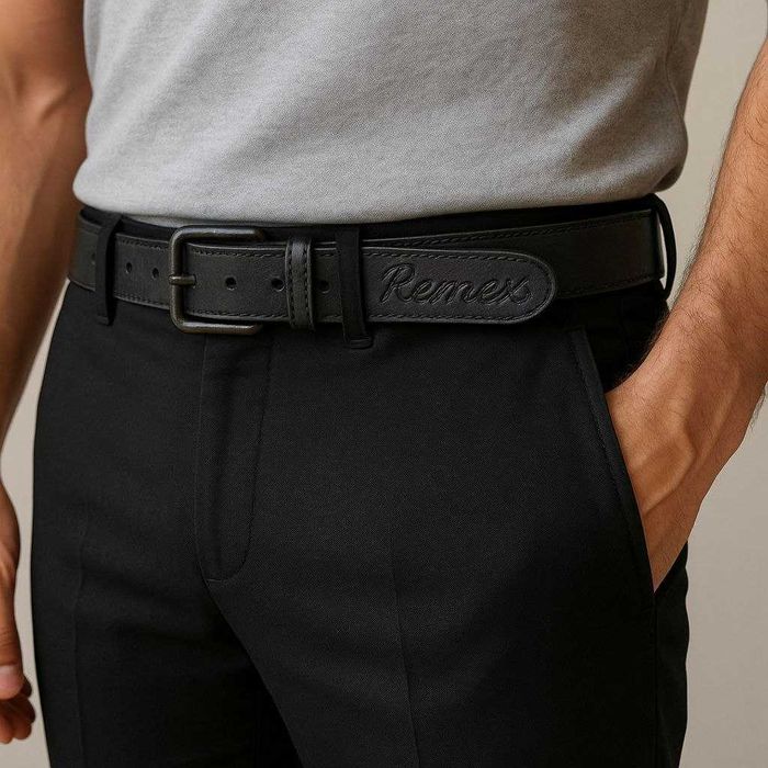 Мужской кожаный ремень Remex
