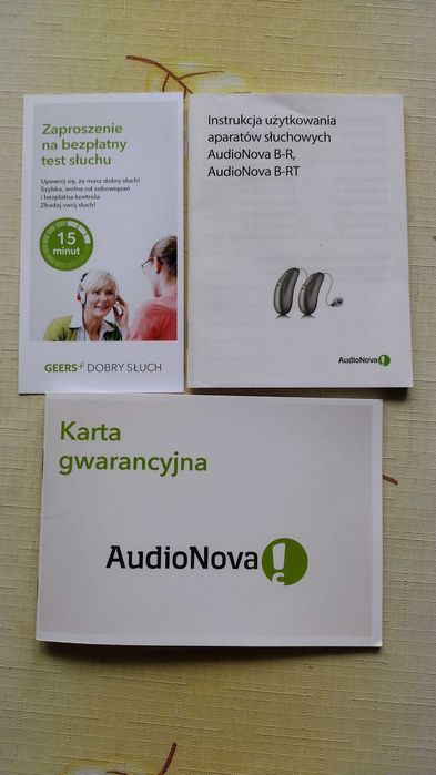aparaty słuchowe AudioNova B3-PR na gwarancji