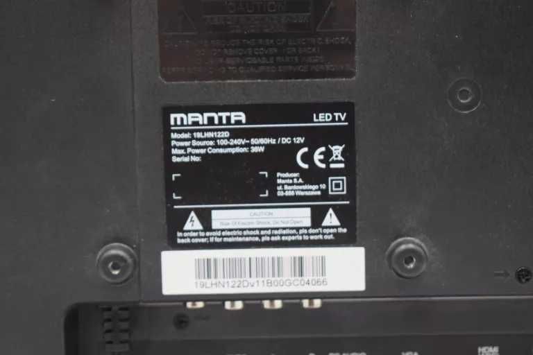Telewizor 19 cali LED Manta 19LHN122D HD Do ZK
