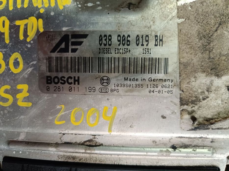 centralina vw sharan 1.9TDI 130cv ASZ centralina 0281011199/ 038 906