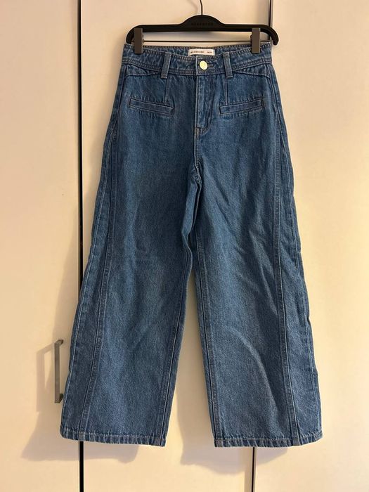 Нові джинси wide leg у цікавому крої для дівчинки 10-11 років