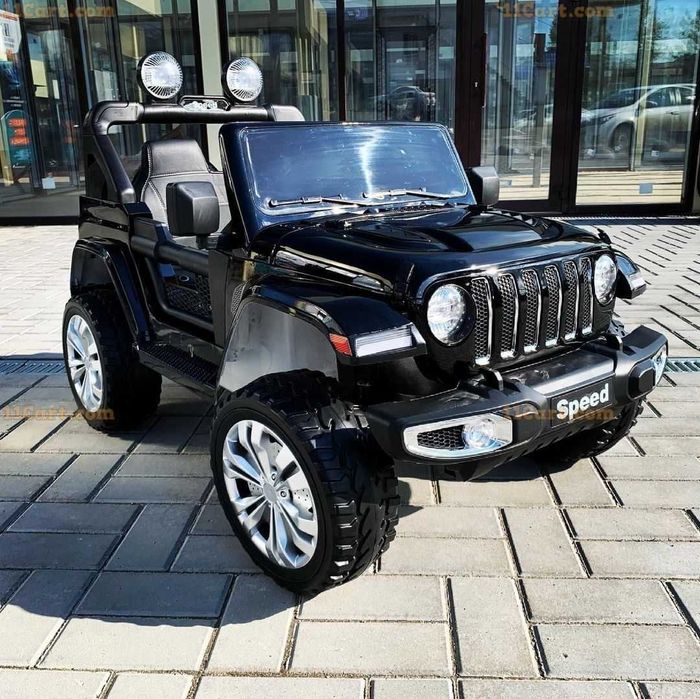 JEEP Rubicon 4x4 czarny LAKIER! Auto na akumulator dla dzieci