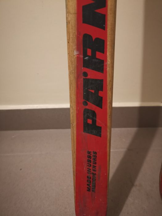 Drewniane, kolekcjonerskie narty biegowe USSR