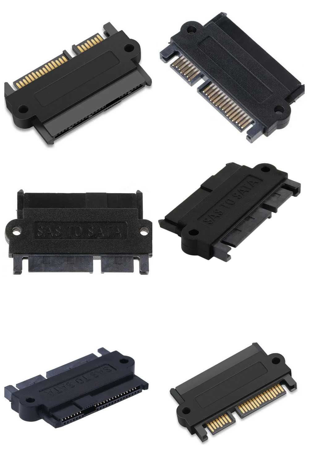 Переходник SAS-to-SATA (SAS SFF-8482 22p female to SATA 7+15p male ...