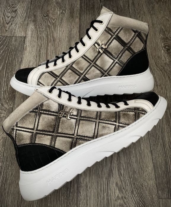 Кросівки Шкіряні Harris Firenze 1913 Rumble Print Grigio Originals