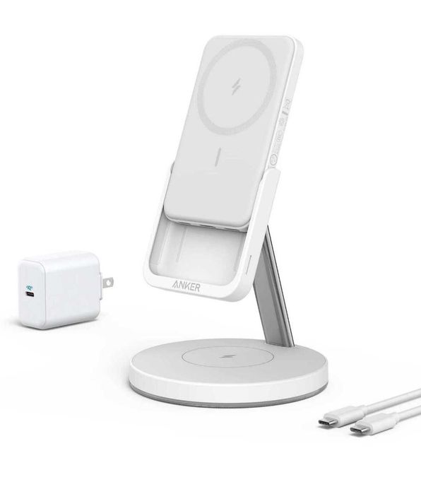Зарядная станция 2-in-1 Anker 633 с повербанком MagGo 5000mAh