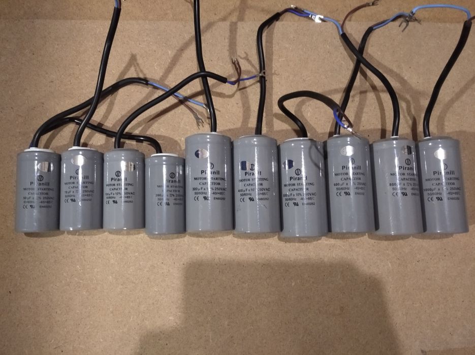 Конденсатори пускові та робочі