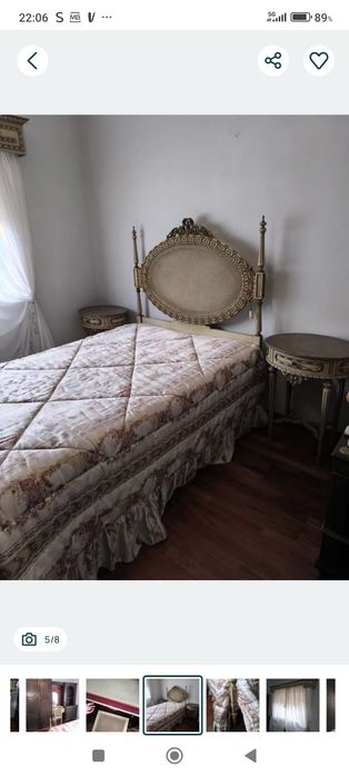 Cama  Luís XVI lacada