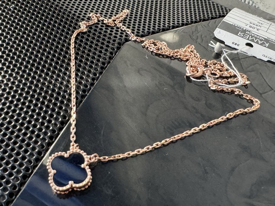 Золотая цепочка колье ван клиф 585 проба распродажа