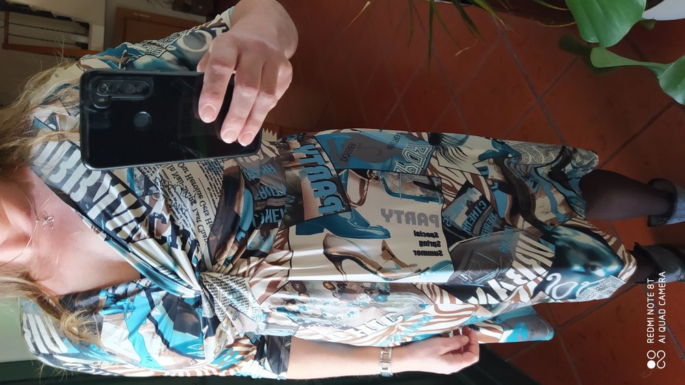 Vestido viscose midi