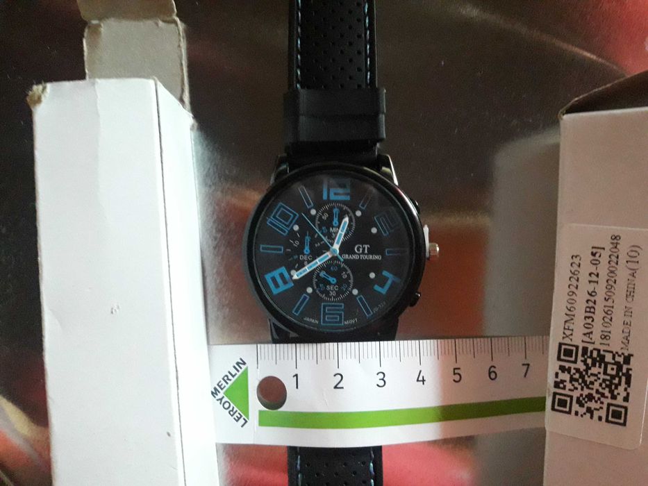 relogio sport novo blue