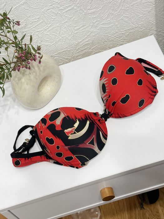 Купальник з пушапом червоний