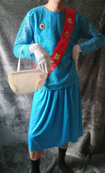 Kostium dla dorosłych Królowa Elżbieta unisex