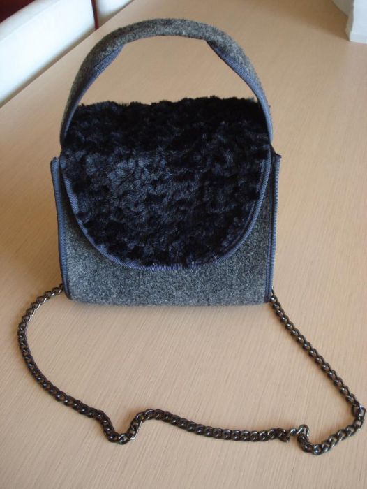 Carteira cinza (nova e sem uso)