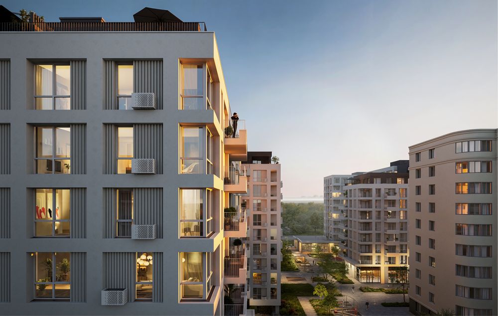 2к квартира з терасою 61,77 м². Поруч біля парку. ЖК Джем Сімейний