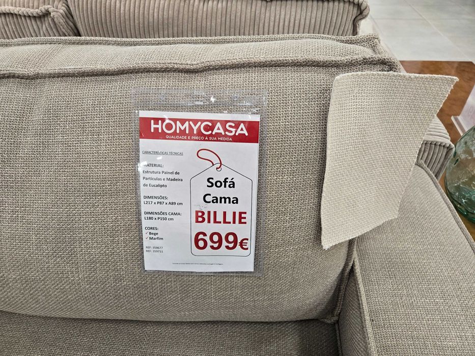 Sofá 3 lugares com cama