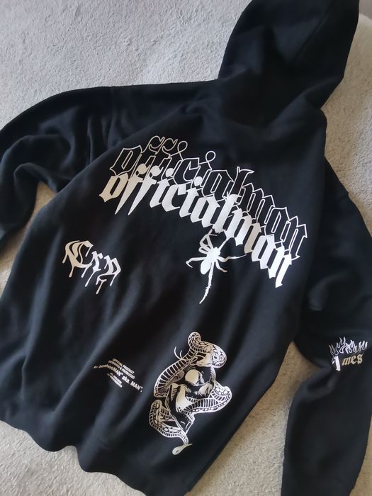 Bluza Boohoo MAN S Mens Oversized Graffiti opium gothic Print Hoodie