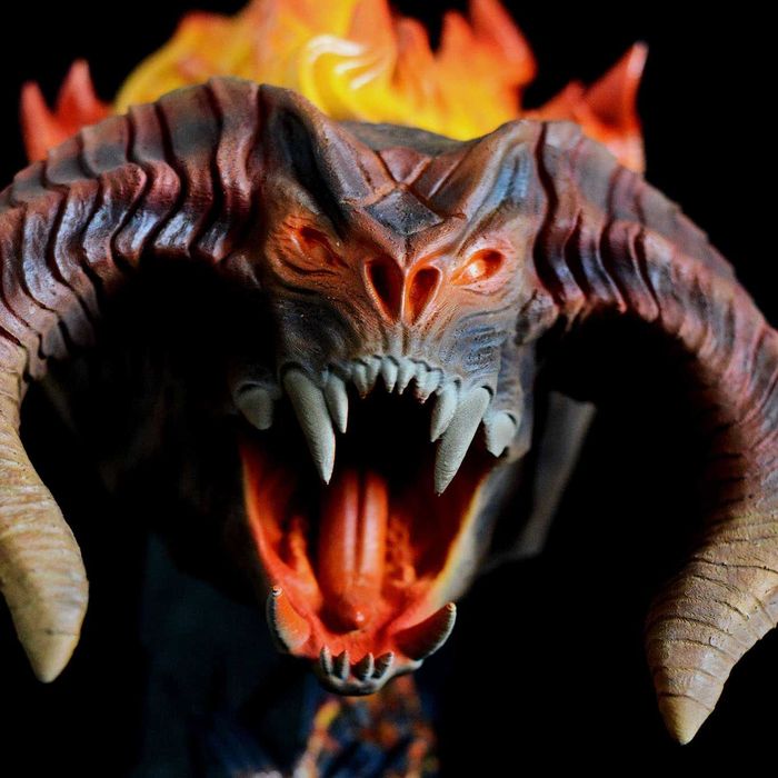 Balrog – Busto Impresso em 3D e Pintado à Mão | The Lord of the Rings | NexoStudios