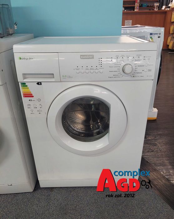 ROK GWARANCJA Pralka wolnostojąca Polar PFL1010 Pranie SZYBKIE 30 A+A