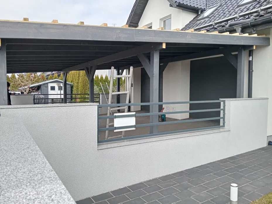 Wiata zadaszenie taras konstrukcja drewniana na wymiar Carport
