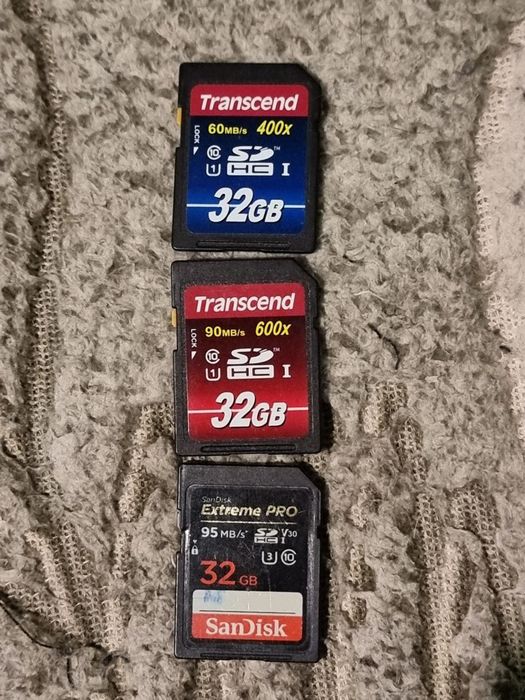 Карты памяти SD и Ко, от 32 мб до 128 гб