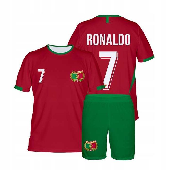 Strój / komplet piłkarski RONALDO PORTUGALIA 7 rozm. 134