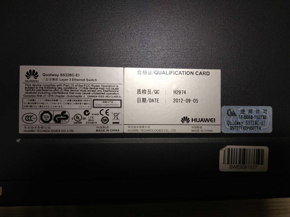 Коммутатор Huawei Quidway S5328C-EI (24 x 1G Base-T, 4 х 1G SFP)