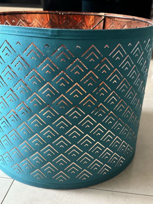 Abajur azul 37 cm diâmetro