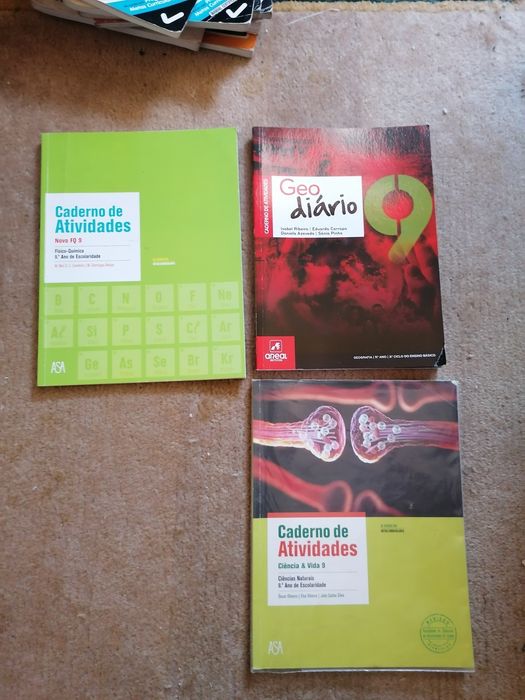 Manuais escolares e cadernos actividades