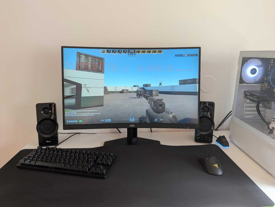 PC Gaming i5 + 32 Gb DDR5 + RTX 5060 + 280 HZ + Razer