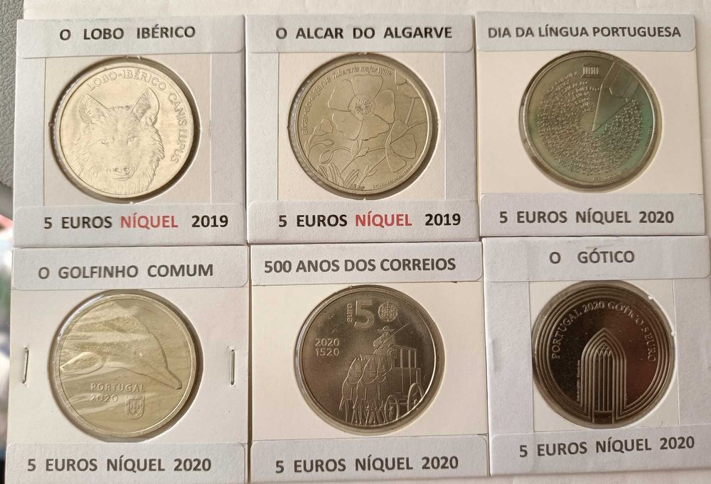 41 Moedas Comemorativas Portuguesas de 5 Euros ( Níquel )