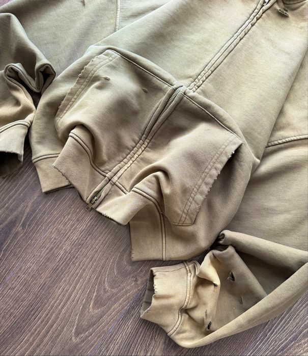 Зіп Худі Boxy Fit Oversize Distressed Худи Оверсайз Широке YZY GAP Y2K