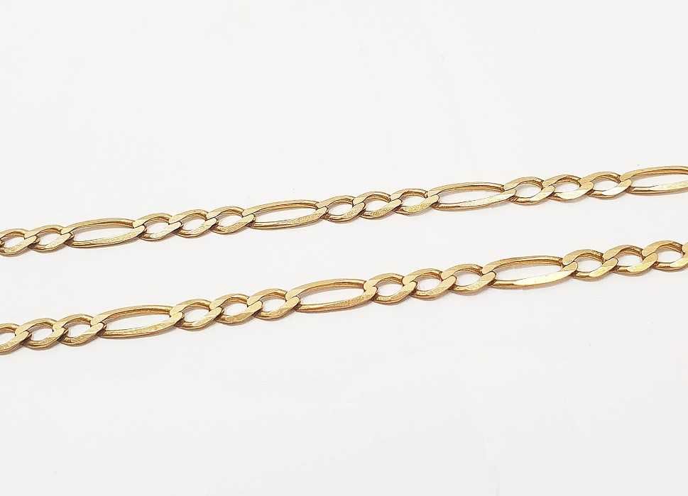 Złoty łańcuszek z zawieszką 585 - 11,48 G - 60 CM